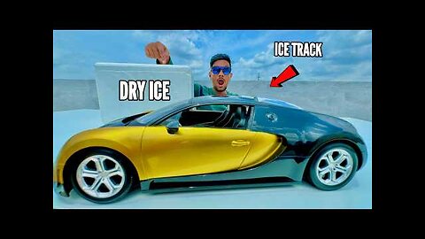 RC Hummer Vs RC Bugatti Car Dry Ice Track - Chatpat toy TV