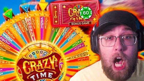 ALL IN BET ON CRAZY TIME HITS CRAZY TIME! (INSANE)