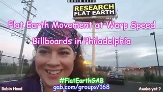 Flat Earth Movement at Warp Speed - Billboards in Philadelphia