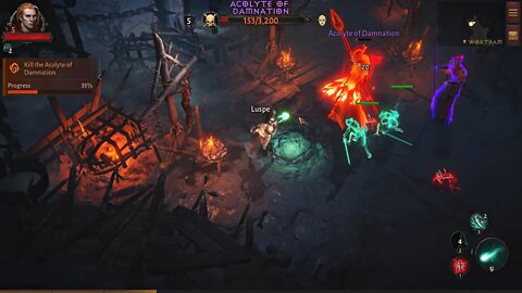 Playing DIABLO IMMORTAL In 2022 Necromancer Gameplay (No Commentary)