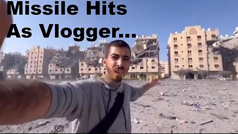 AMAZING JOURNALIST FOOTAGE OF DESTRUCTION IDF BOMBS💥HITTING IN GAZA VERY SAD - 🙏PRAY 4 CIVILIANS