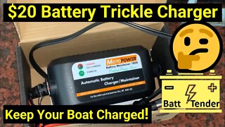 ✅ Installing a Boat Battery Trickle Charger Maintainer for $20