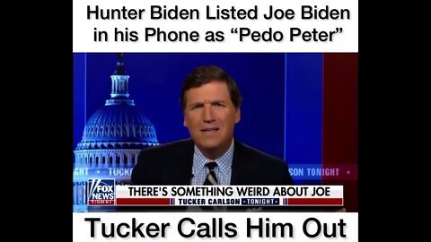 WAIT! Hunter Biden calls his own dad Pedo Peter?😳 #tuckercarlson #hunterbiden #joebiden