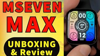 Mseven Smartwatch Unboxing Review iwo watch 7 series