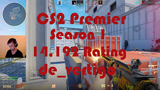 CS2 Premier Matchmaking - Season 1 - 14,192 Rating - de_vertigo