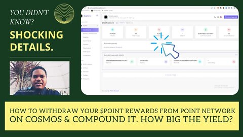 How To Withdraw Your $POINT Rewards From Point Network On Cosmos & Compound It. How Big The Yield?