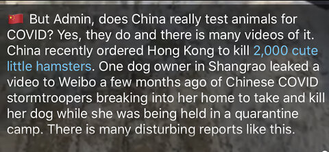 China is doing this to animals now 🤬