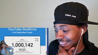 1 MILLION SUBSCRIBERS!! THANK YOU SO MUCH!! Live Reaction + VLOG (prettyboyfredo) REACTION!