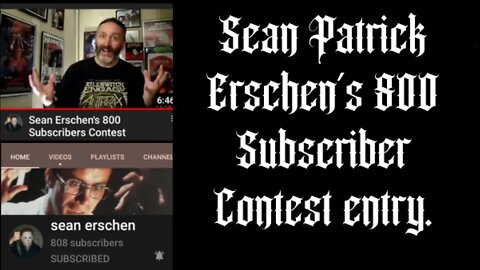 Sean Erschen 800 Sub Contest Entry