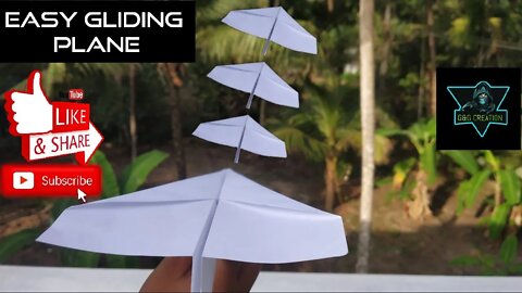 how to make a easy gliding paper plane