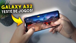 Galaxy A32 - Teste de JOGOS! COD Mobile, Asphalt 9 e Free Fire será que roda liso?