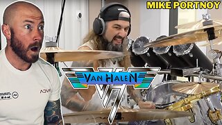 Drummer Reacts To - Mike Portnoy Plays Van Halen's "I'm The One" Isolated Drums FIRST TIME HEARING
