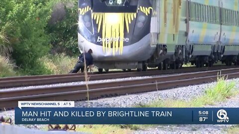 Brightline train hits and kills man in Delray Beach