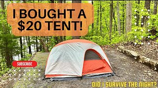 I Bought a $20 Tent from Walmart! - Review of Ozark Trail 1-Person Backpacking Tent!