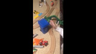 Tracks and Legos Train Tunnel