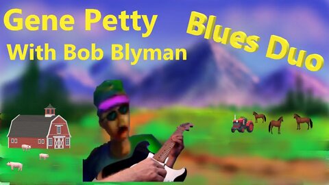 Blues Duo | Gene Petty and Bob Blyman | Active Paint Drawing To Watch While Listening