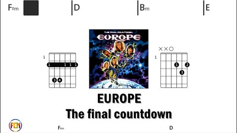EUROPE The final countdown - Guitar Chords & Lyrics HD