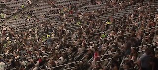 Allegiant Stadium comes alive after first Raiders game with fans