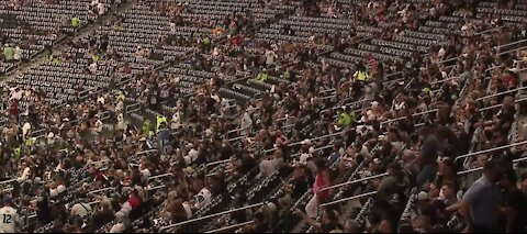 Allegiant Stadium comes alive after first Raiders game with fans