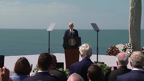 Biden delivers remarks on democracy and freedom in Normandy, France