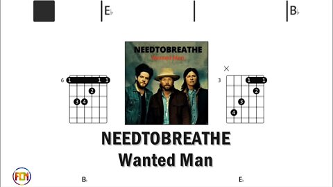 NEEDTOBREATHE Wanted Man - Guitar Chords & Lyrics HD