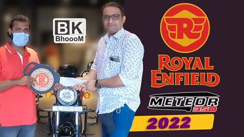 Taking Delivery of my New Royal Enfield Meteor 350 Fireball Red | BkBhoooM