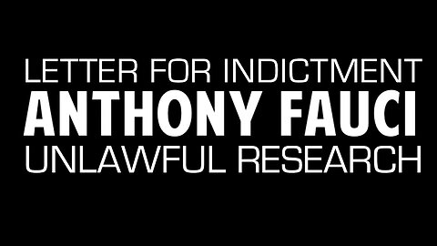 Letters of Indictment for ANTHONY FAUCI - served to 4 District Attorneys by Citizens of New York