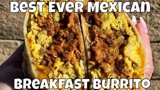 Mexican Breakfast Burrito Recipe on the 5 Burner Pit Boss Flat Top Griddle