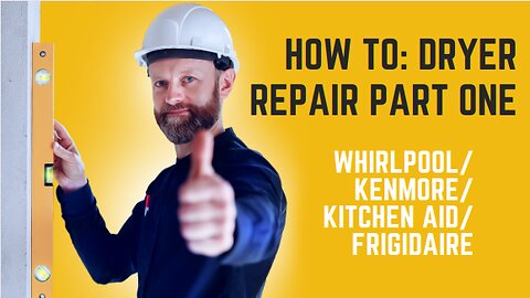 How to: Dryer repair for a Whirlpool/Kenmore/Kitchen Aid/Frigidaire pulleys and belt.....Part One