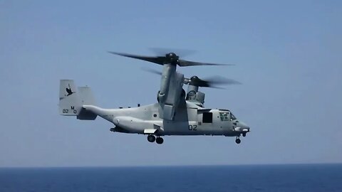 MV 22 Ospreys storm USS New York in epic display