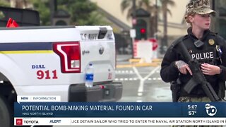 Potential bomb making materials found in car