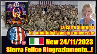 NEW 24/11/2023 SIERRA Felice Ringraziamento...!