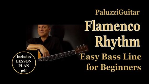 Flamenco Guitar Lessons for Beginners [Easy Bass Line Rhythm]