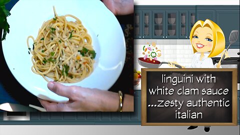 Linguini with White Clam Sauce | Zesty Authentic Italian Recipe | Linguini al Sugo Bianco di Vongole