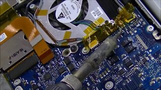 Macbook Pro A1211 no backlight motherboard fault & repair