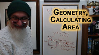 Geometry Question, Calculating Area (NOTE: Watch For My Mistake) [ASMR Math]