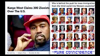 Ye Claims 300 Zionist Have Taken Over USA Mass Immigration From Third World Into Western Countries