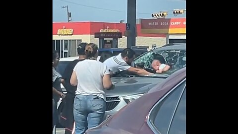 Frantic Dad Smashes Windshield To Rescue His Baby After Locking Keys In Car