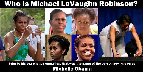 Michelle (Michael) LaVaughn Robinson Obama - The TRANSGENDER First Lady (DECEPTICONS) - PART ONE