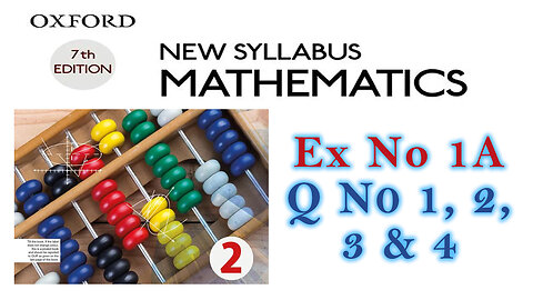 New Syllabus Mathematics | | Exercise 1A | indirect and direct proportion | Q no 1, 2, 3, and 4