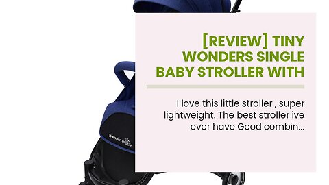 [REVIEW] Tiny Wonders Single Baby Stroller with Dual-Brake, Portable Lightweight Travel Pram wi...