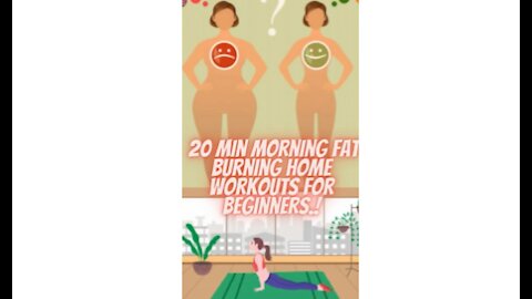 20 Min Morning Fat Burning Home Workouts For Beginners #Workouts