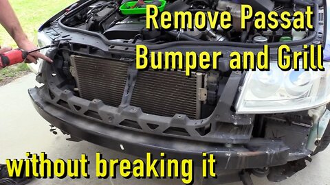 Remove and Install Passat Bumper Cover and Grill