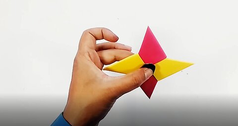 How to make Ninja Star rotate using paper? Paper Craft