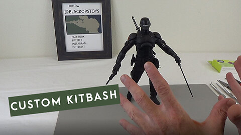Talking Kitbashes with a 1/6 scale Custom GI Joe "Snake Eyes" action figure