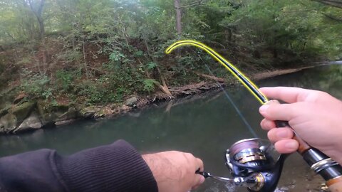 Trout Fishing on Small Soft Plastic Tequila Worm