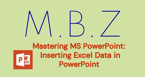 Mastering in MS PowerPoint - Insert/ Embed Excel data feature in Microsoft PowerPoint