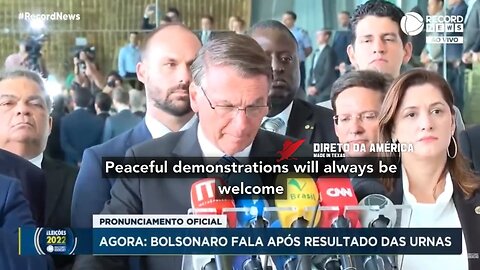 BOLSONARO ADDRESSING THE NATION AFTER SILENCE