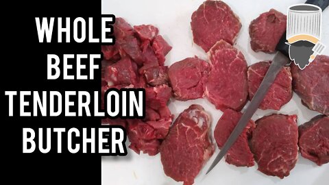 How to breakdown a tenderloin and deep fry beef tips Wellington