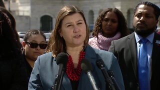 Michigan Rep. Elissa Slotkin and Massachusetts Sen. Ed Markey announce gun violence prevention legislation